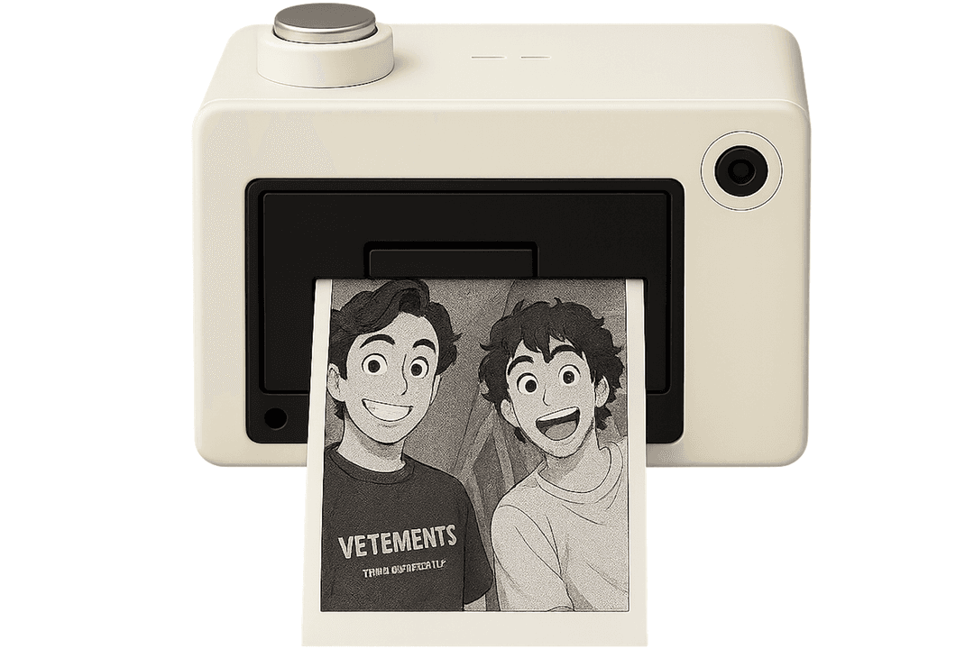 AI Sticker Camera creating magical moments